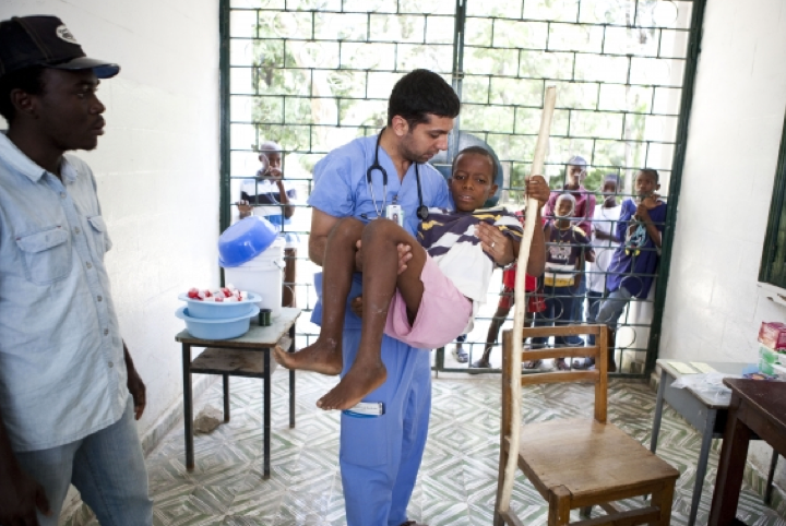 Little girl carried Haiti Little girl carried Haiti